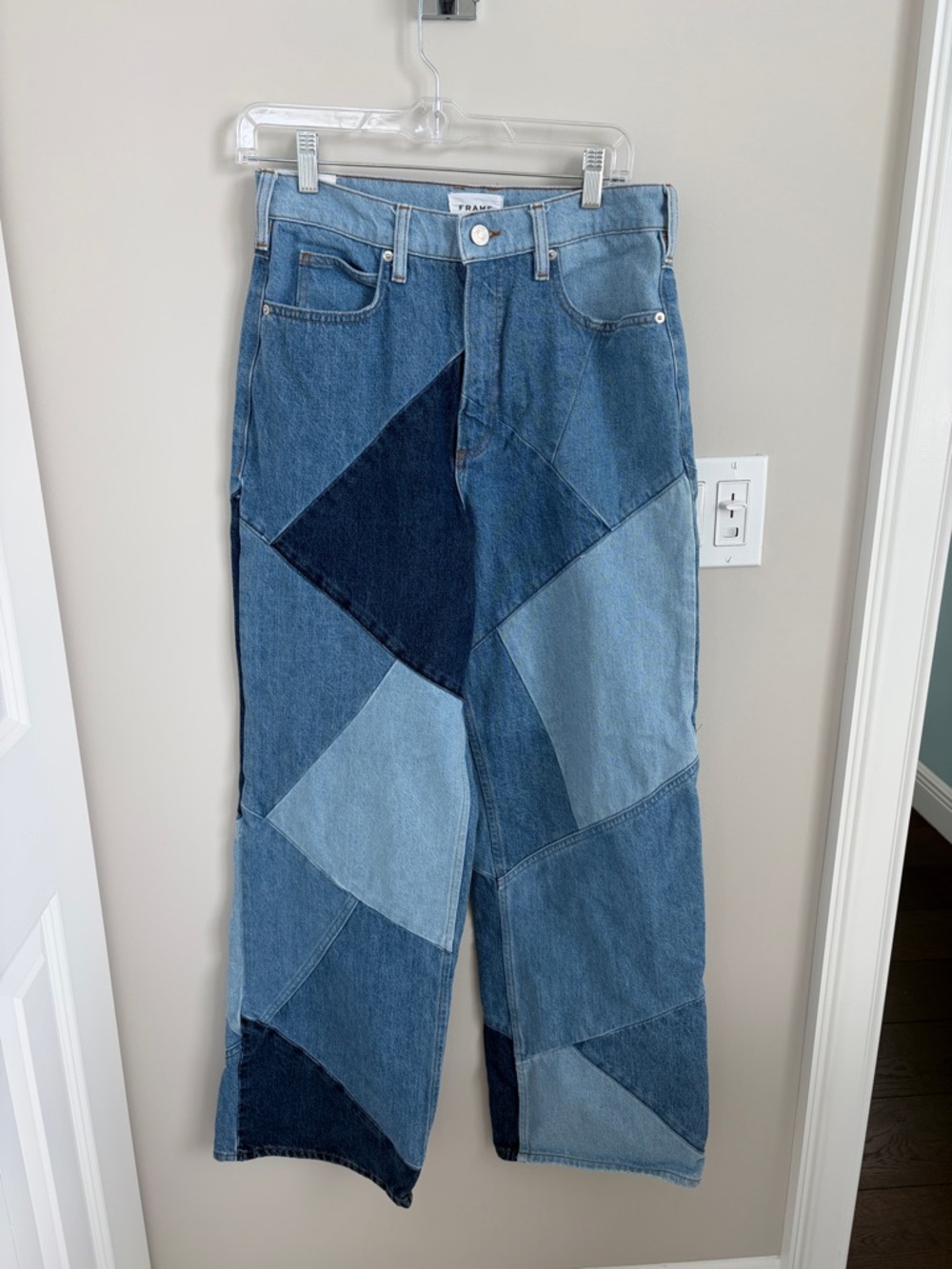 Frame patchwork jeans